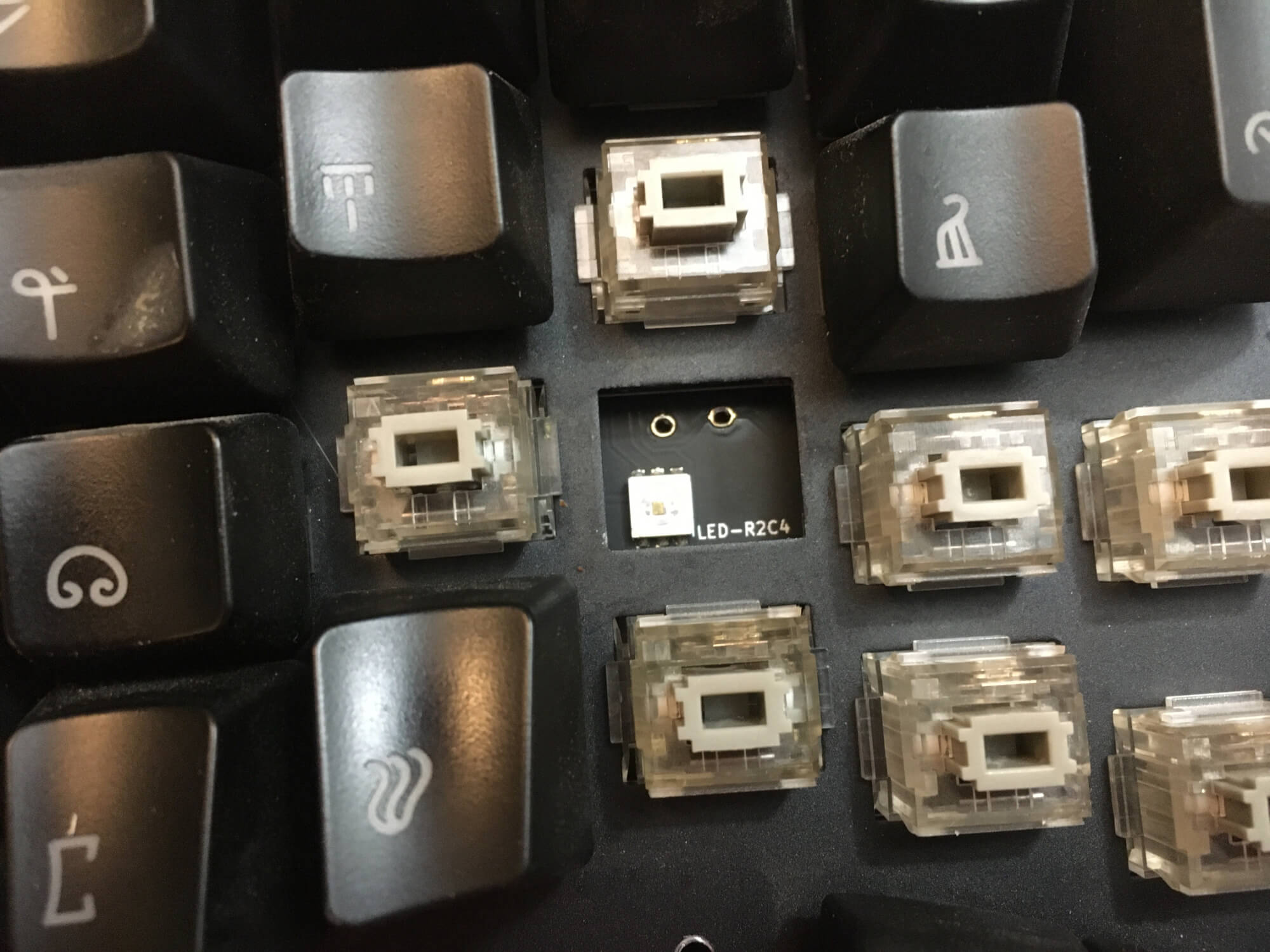 My keyswitch successfully removed.